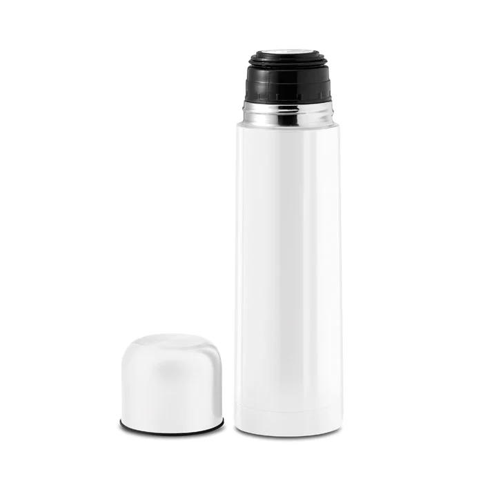 Bouteille isotherme AVENTURE blanche 500ml personnalisable