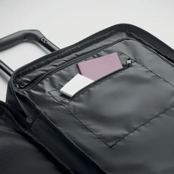 valise TSA en polyester recycle personnalisee poche interieur