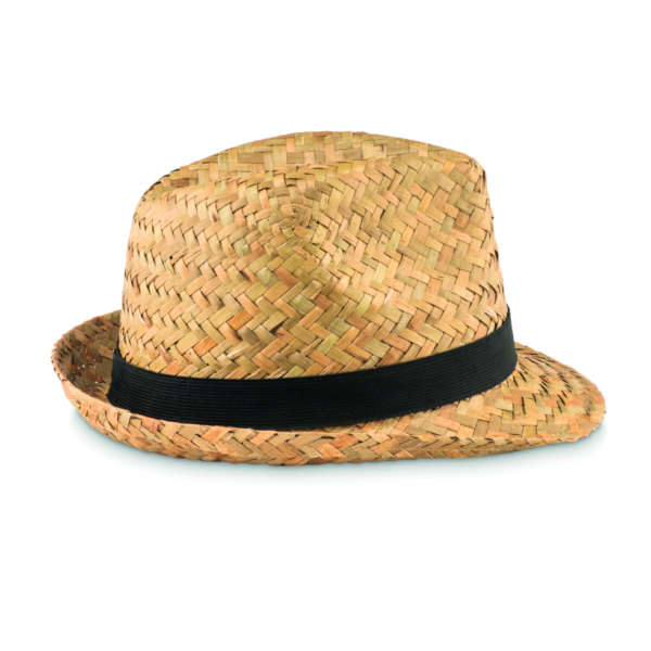 Chapeau a ruban personnalise noir