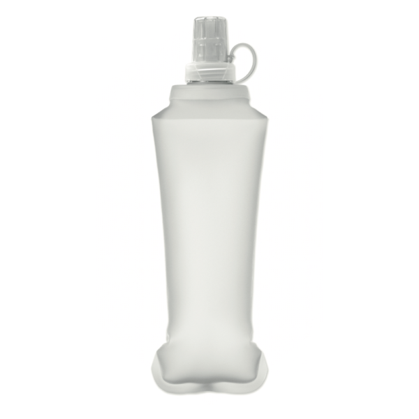 Gourde souple personnalisable blanc transparent