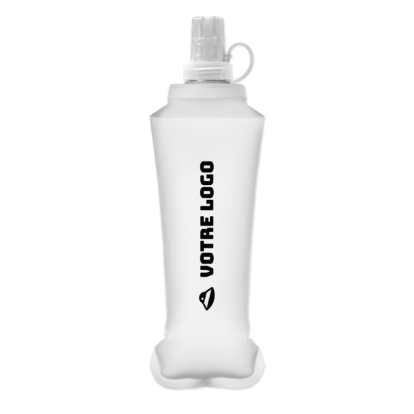 Gourde souple personnalisable blanche
