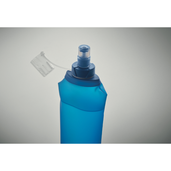 Gourde souple personnalisable bleu