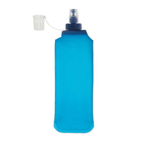 Gourde souple personnalisable bleu fonce