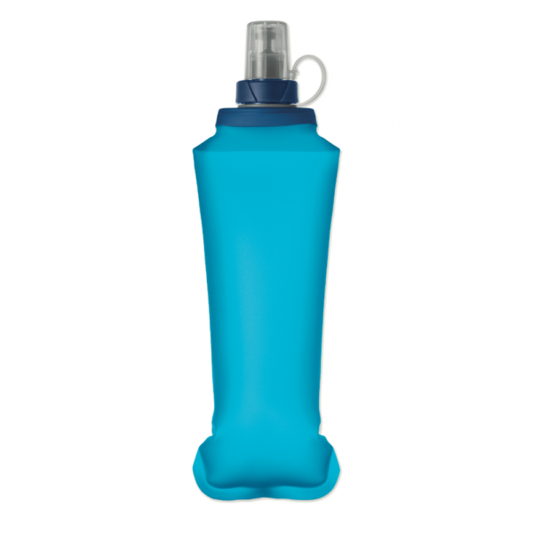 Gourde souple personnalisable bleu molle