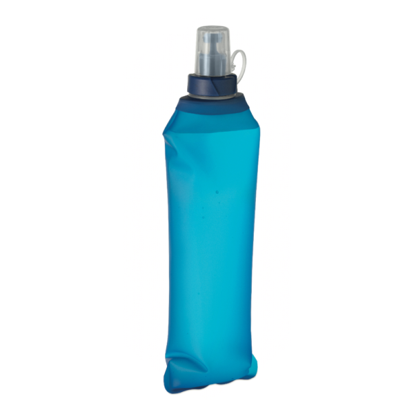 Gourde souple personnalisable bleue