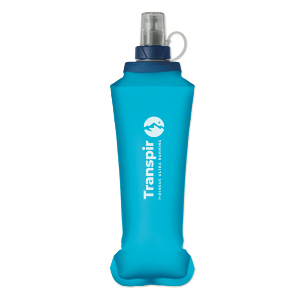 Gourde souple personnalisable bleue logote
