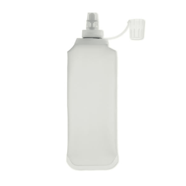 Gourde souple personnalisable de sport blanche