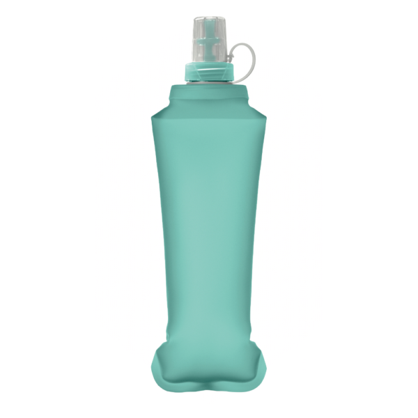 Gourde souple personnalisable de sport turquoise