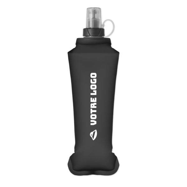 Gourde souple personnalisable noir