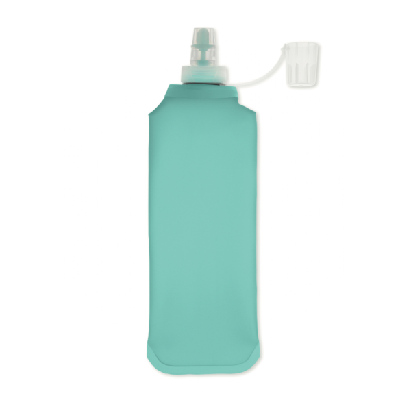 Gourde souple personnalisable vert turquoise