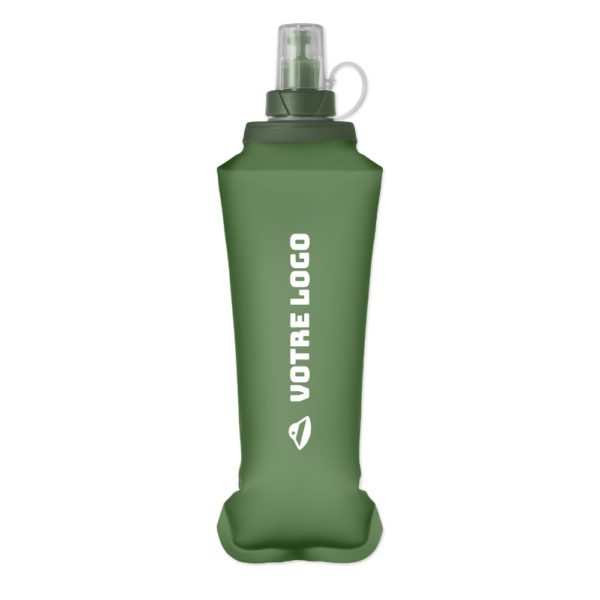 Gourde souple personnalisable verte