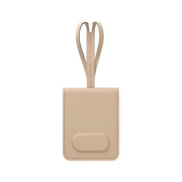 etiquette bagage AirTag universel personnalisable beige