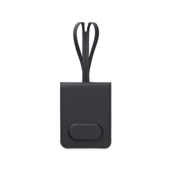 etiquette bagage AirTag universel personnalisable noire