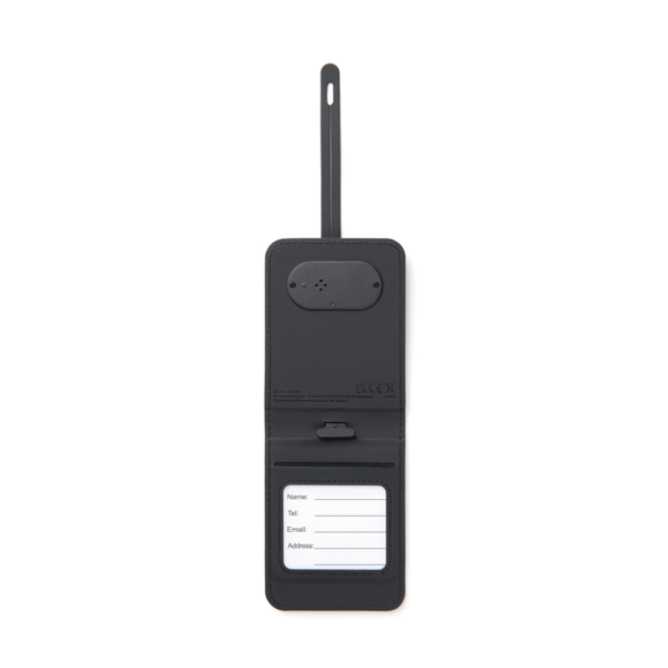 etiquette bagage AirTag universel personnalisable noire gps