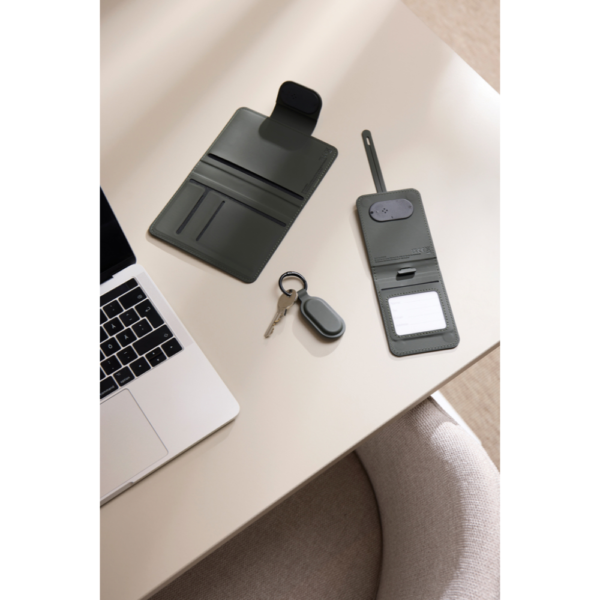 etiquette bagage AirTag universel personnalisable vert apple