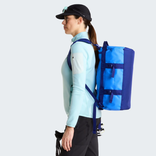 sac de voyage the north face personnalisable base camp duffel xs bleu clair et fonce