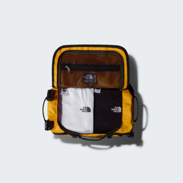 sac de voyage the north face personnalisable base camp duffel xs jaune et noir