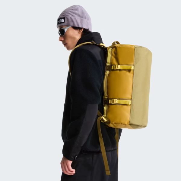 sac de voyage the north face personnalisable base camp duffel xs jaune moutarde