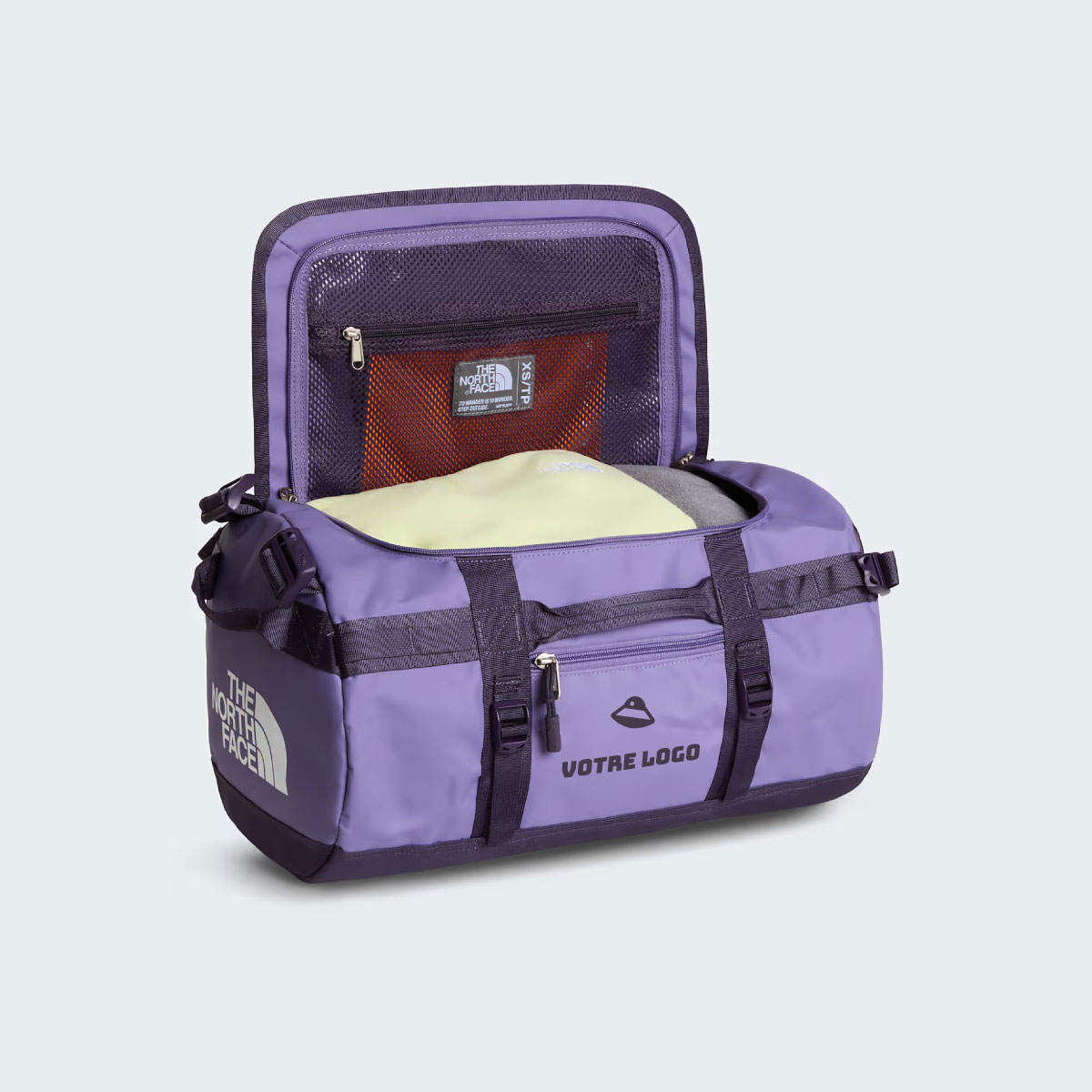 sac de voyage the north face personnalisable base camp duffel xs violet